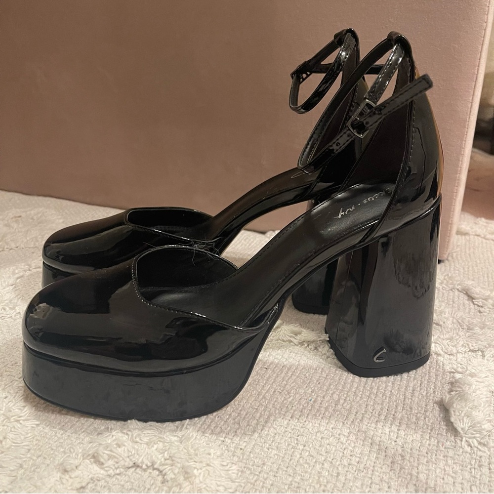 Circus by Sam Edelman Black Patent Platform Mary Jane Heels